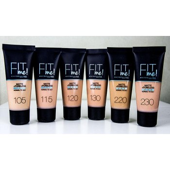 Maybelline New York Fit Me Тональный крем для лица матирующий тон 115 роз беж
